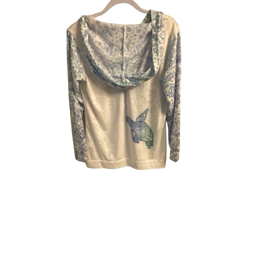 Kai Wakine Designs Hawaii Lightweight Hoodie Navarre Bay Turtle size medium - Picture 2 of 13